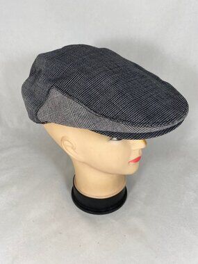 Stetson Flat Cap Classic Plaid Pattern NWT
